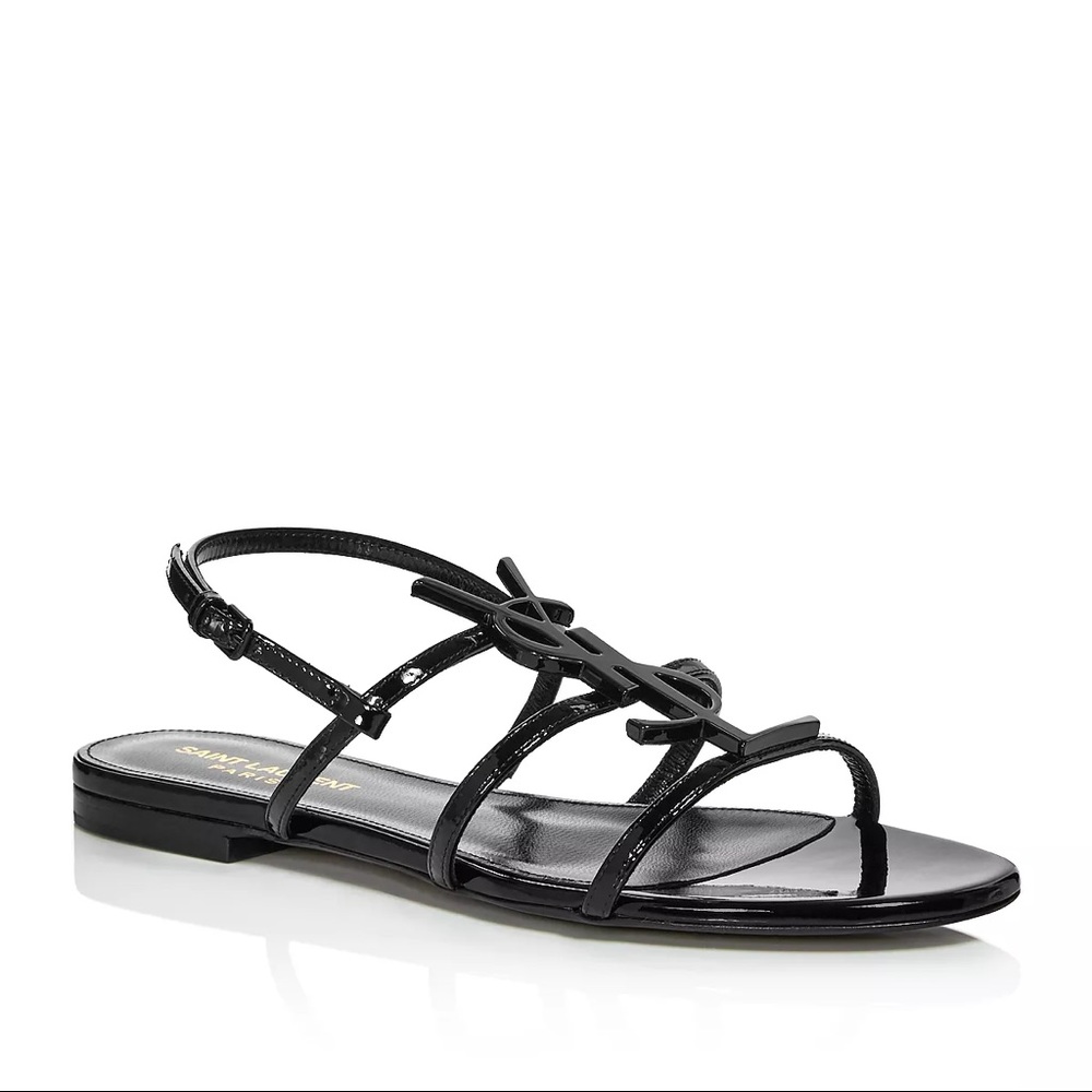 Saint Laurent Women's Cassandra Logo Sandals
